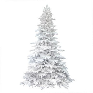 Vickerman 9' Flocked White Spruce Artificial Christmas Tree Unlit