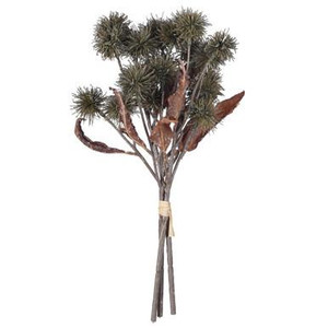 Vickerman 15" Green Artificial Earth Flower 2 per bag