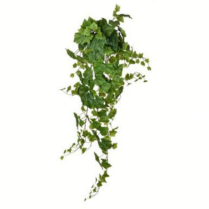 Vickerman 51" Artificial Green Grape Leaf Ivy Hanging Bush