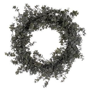  Vickerman 22" Artificial Green Gray Eucalyptus Wreath 