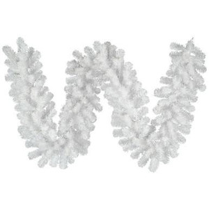 Vickerman 9' Crystal White Spruce Artificial Christmas Garland unlit