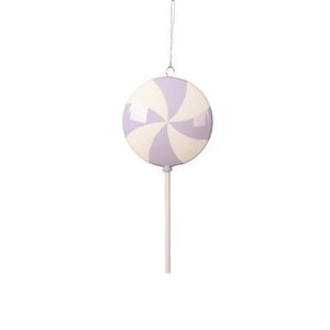  Vickerman 9" Pastel Lavender Flat Round Lollipop 6 per bag 