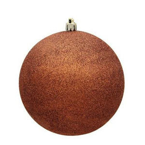 Vickerman 12" Copper Glitter Ball Christmas Ornament