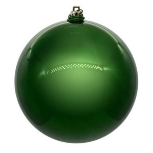  Vickerman 8" Emerald Pearl UV Drilled Ball Christmas Ornament 1 per bag 