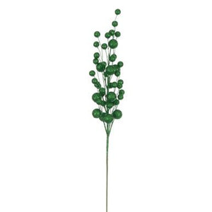 Vickerman 27" Green Multi Ball Glitter Spray 4 per bag
