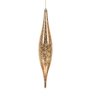 Vickerman N176658 13" Rose Gold Mercury Rain Drop 2/Bg