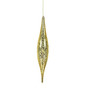  Vickerman N176608 13" Gold Mercury Rain Drop 2/Bg