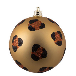 Vickerman MT204010 4" Matte Copper Gold Leopard Ball 6/Bag