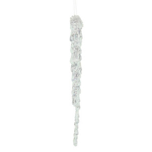 Vickerman M174112 12" Clear Acrylic Icicle 6/Box