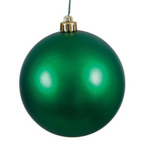  Vickerman N590824DMV 3" Emerald Matte Ball UV Drilled 12/Bag