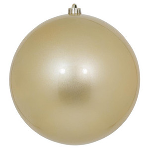 Vickerman N592538DCV 10" Champagne Candy Ball UV Drilled Cap