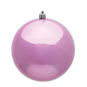 Vickerman N592579DSV 10" Pink Shiny Ball UV Drilled Cap