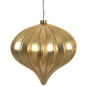 Vickerman N151208DMV 5.7" Gold Matte Onion UV Drilled 3/Bag