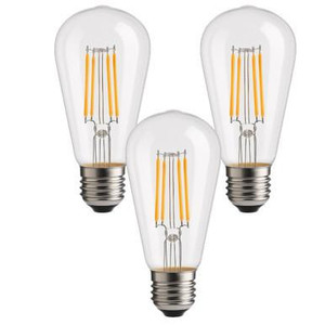 Cyber Tech Lighting Cyber Tech LB60CAST21-WW3PK - Vintage Filament ST21 Bulb - Warm White - 3 Pack 