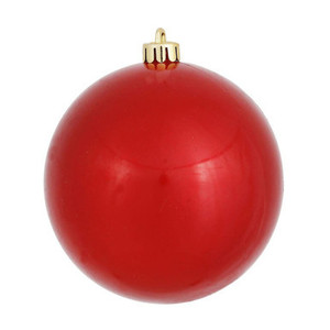 Vickerman N593003DCV 12" Red Candy Ball UV Drilled Cap