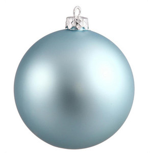 Vickerman N591532DMV 6" Baby Blue Matte Ball UV Drilled 4/Bag