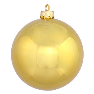  Vickerman N590708DSV 2.75" Gold Shiny Ball UV Drilled 12/Bag
