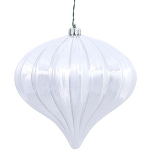  Vickerman N151207DSV 5.7" Silver Shiny Onion UV Drilled 3/Bag