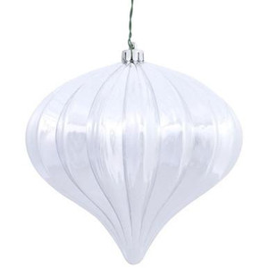 Vickerman N151207DSV - Silver Onion Ornament