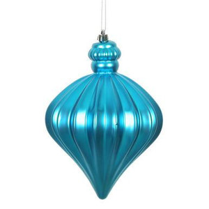 Vickerman N175812D - Turquoise Onion Ornament