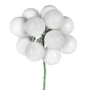  Vickerman N192511 - White Ball Ornament 