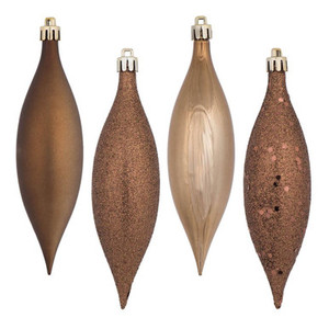 Vickerman N500176 5.5" Mocha Drop 4 Finish Asst 8/Bx