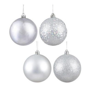Vickerman N591207A - Silver Ball Ornament