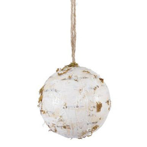  Vickerman L157411 - White Ball Ornament 