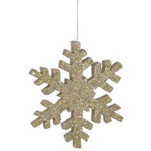 Vickerman L134711 - Champagne Snowflake Ornament