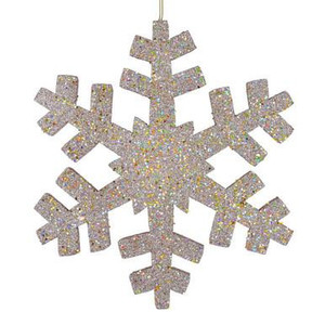  Vickerman L134611 - Champagne Snowflake Ornament 