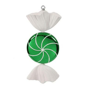 Vickerman M110704 - Green White Candy Ornament