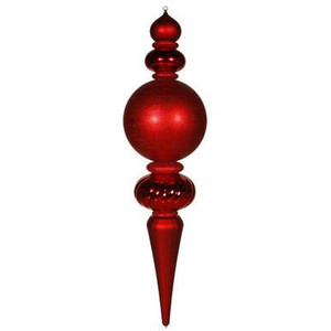  Vickerman M111803 - Red Finial Ornament 