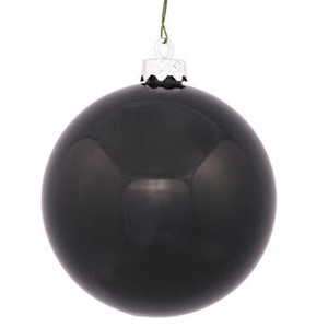  Vickerman N592517DSV - Black Ball Ornament 
