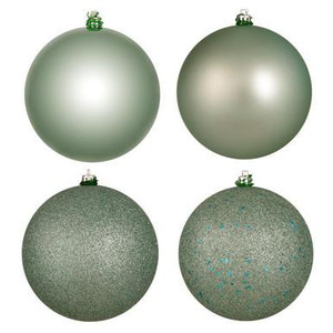 Vickerman N592540DA - Frosty Mint Ball Ornament