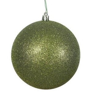 Vickerman N590714DG - Olive Ball Ornament