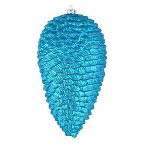  Vickerman N187212D - Turquoise Pinecone Ornament 