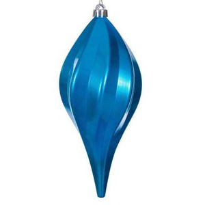  Vickerman N189612DCV - Turquoise Drop Ornament 