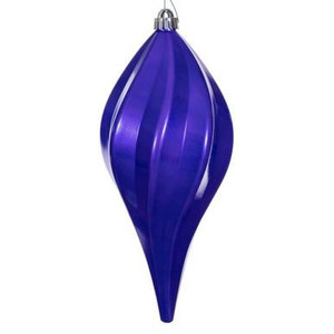 Vickerman N189666DCV - Purple Drop Ornament