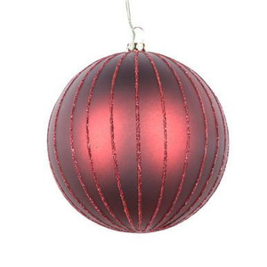  Vickerman MT211565D - Burgundy Ball Ornament 