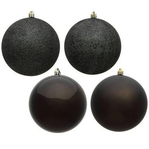  Vickerman N593084DA - Gunmetal Ball Ornament 
