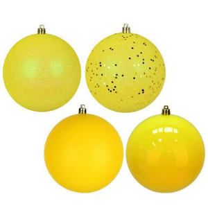 Vickerman N596078A - Yellow Ball Ornament