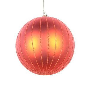  Vickerman MT211718D - Burnished Orange Ball Ornament 