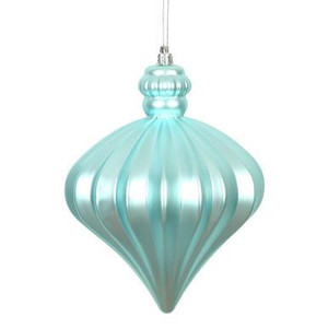 Vickerman N175832D - Baby Blue Onion Ornament