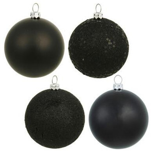  Vickerman N591217A - Black Ball Ornament 