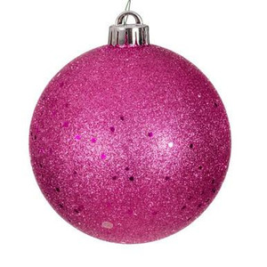 Vickerman N592059DQ - Hot Pink Ball Ornament