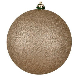 Vickerman N590743DG - 2.75 Inch Oat Glitter Ball Ornament - 12 Pack