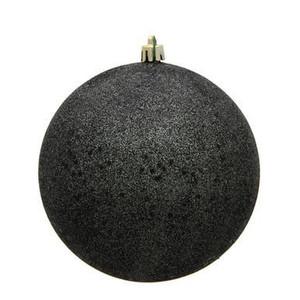 Vickerman N591584DQ - 6 inch Gunmetal Ball Ornament - 4 pack