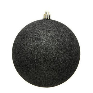  Vickerman N591584DG - 6 inch Gunmetal Ball Ornament - 4 pack 