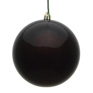  Vickerman N591275DCV - 4.75 inch Chocolate Ball Ornament - 4 pack 