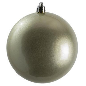Vickerman N591025DCV - 4 inch Limestone Ball Ornament - 6 Pack